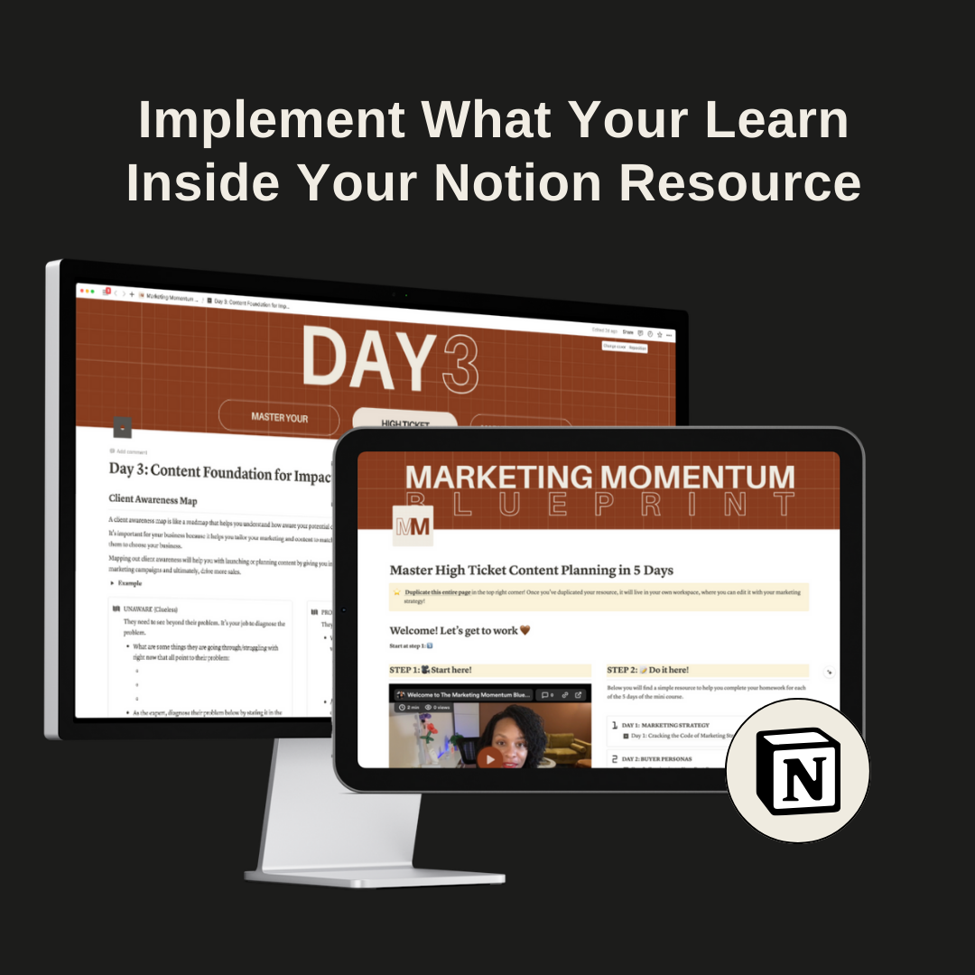 Marketing Momentum Blueprint- 5-Day Email Workshop
