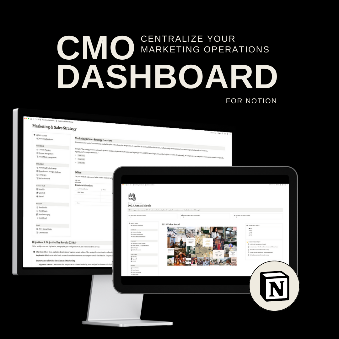 Centralize Your Marketing Operations Dashboard for Notion